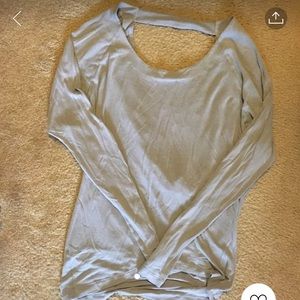 Open back long sleeve